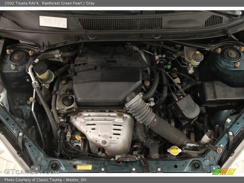Rainforest Green Pearl / Gray 2002 Toyota RAV4