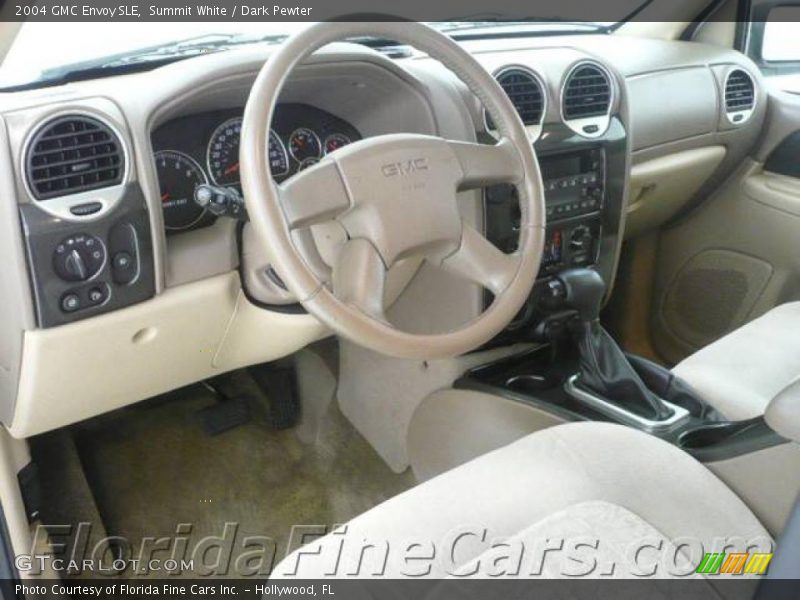 Summit White / Dark Pewter 2004 GMC Envoy SLE