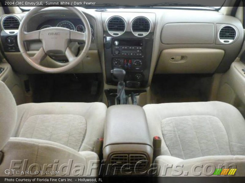 Summit White / Dark Pewter 2004 GMC Envoy SLE