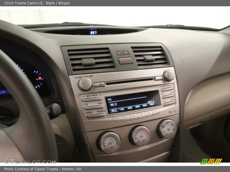 Black / Bisque 2010 Toyota Camry LE