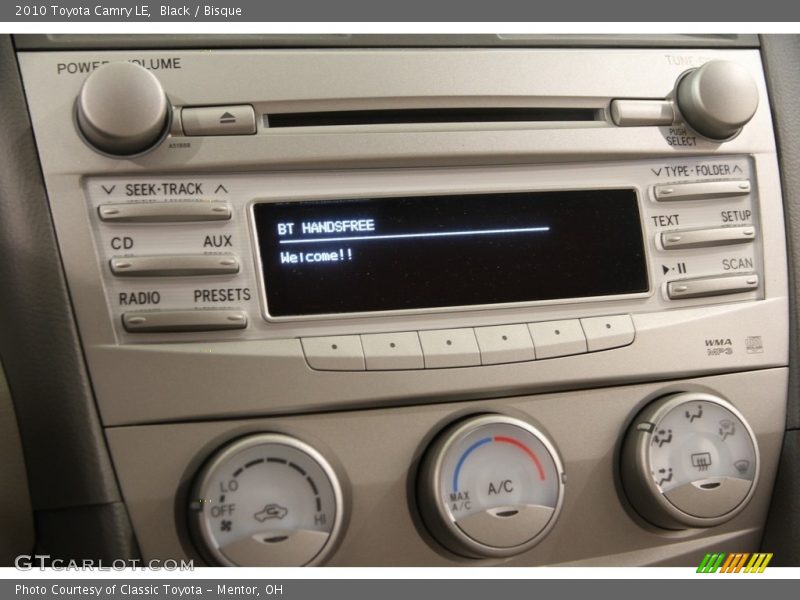 Black / Bisque 2010 Toyota Camry LE
