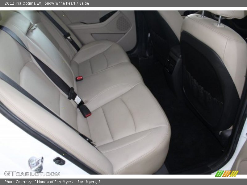 Snow White Pearl / Beige 2012 Kia Optima EX