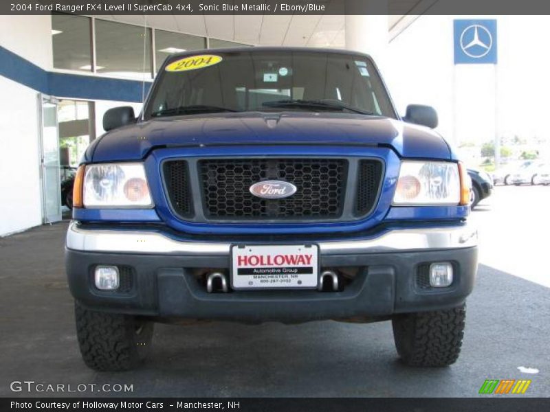Sonic Blue Metallic / Ebony/Blue 2004 Ford Ranger FX4 Level II SuperCab 4x4