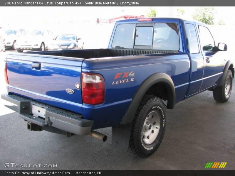 Sonic Blue Metallic / Ebony/Blue 2004 Ford Ranger FX4 Level II SuperCab 4x4