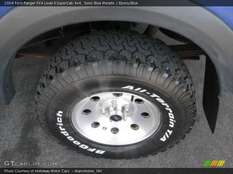 Sonic Blue Metallic / Ebony/Blue 2004 Ford Ranger FX4 Level II SuperCab 4x4