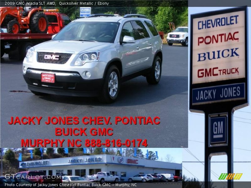 Quicksilver Metallic / Ebony 2009 GMC Acadia SLT AWD