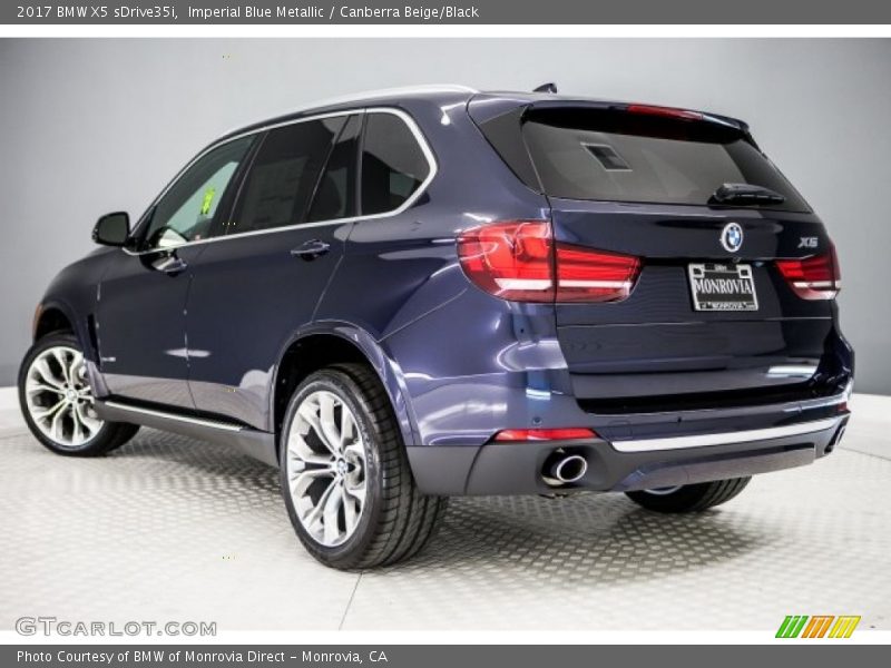 Imperial Blue Metallic / Canberra Beige/Black 2017 BMW X5 sDrive35i