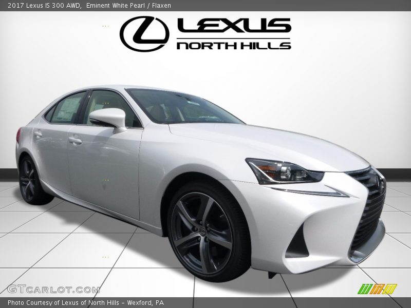 Eminent White Pearl / Flaxen 2017 Lexus IS 300 AWD