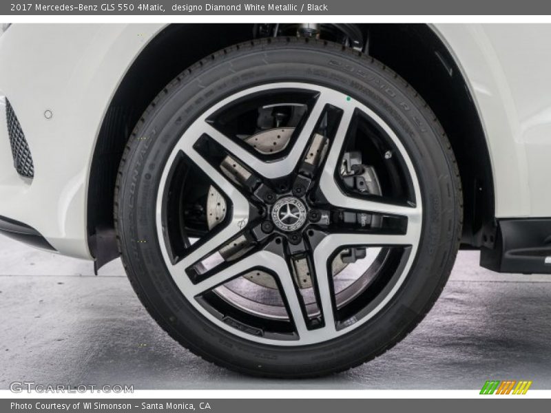 designo Diamond White Metallic / Black 2017 Mercedes-Benz GLS 550 4Matic