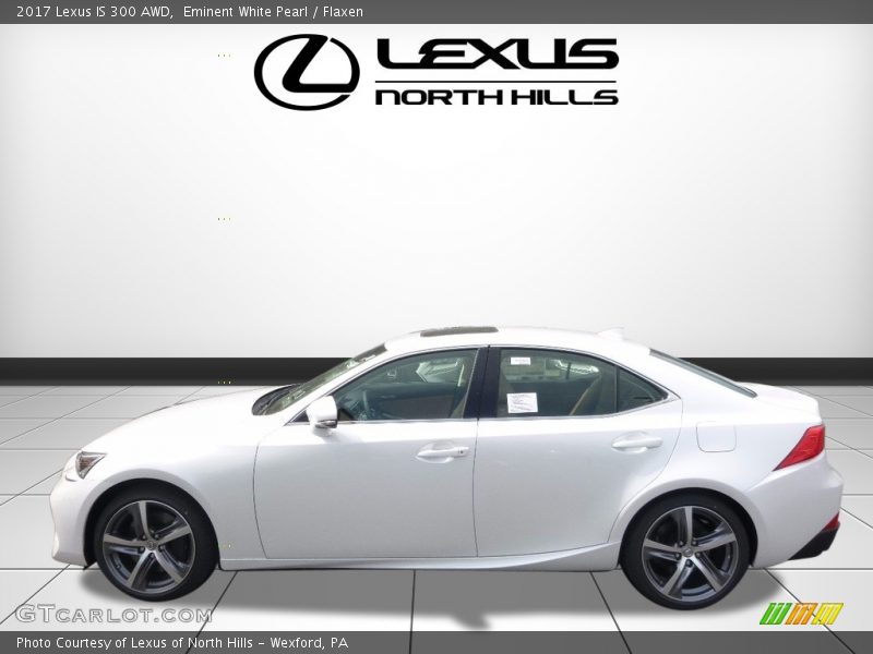 Eminent White Pearl / Flaxen 2017 Lexus IS 300 AWD