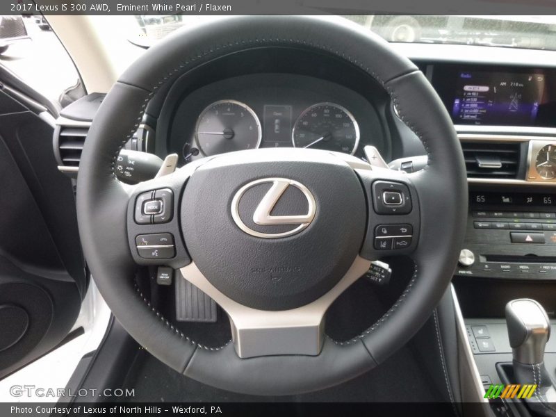 Eminent White Pearl / Flaxen 2017 Lexus IS 300 AWD