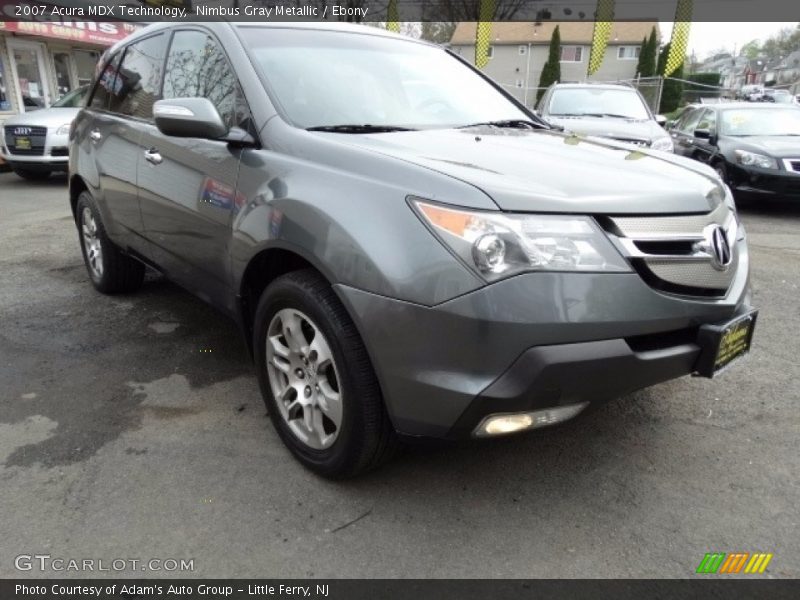 Nimbus Gray Metallic / Ebony 2007 Acura MDX Technology