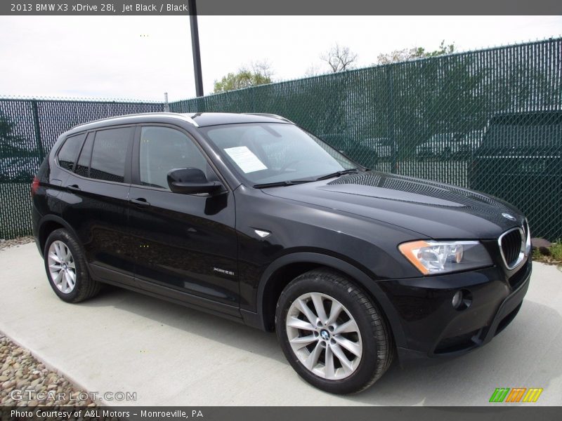 Jet Black / Black 2013 BMW X3 xDrive 28i