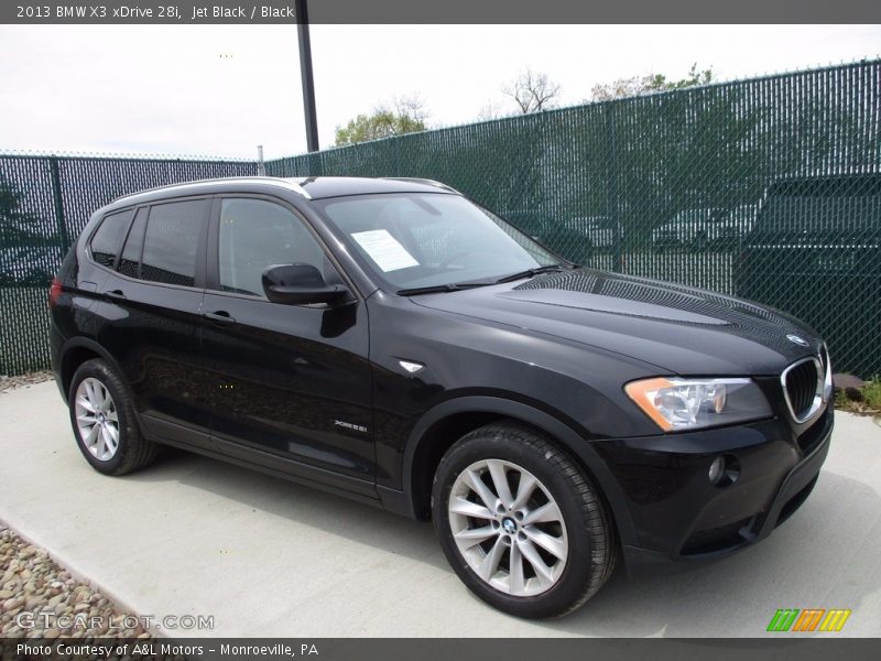 Jet Black / Black 2013 BMW X3 xDrive 28i