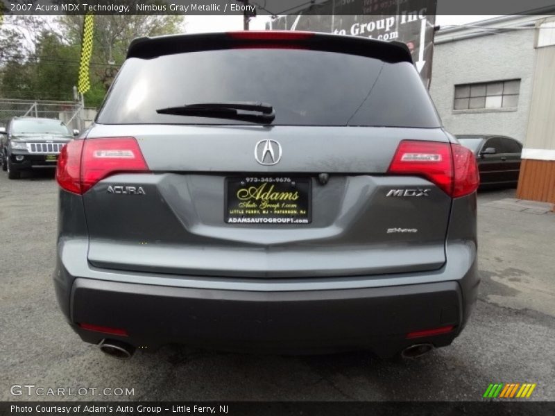 Nimbus Gray Metallic / Ebony 2007 Acura MDX Technology