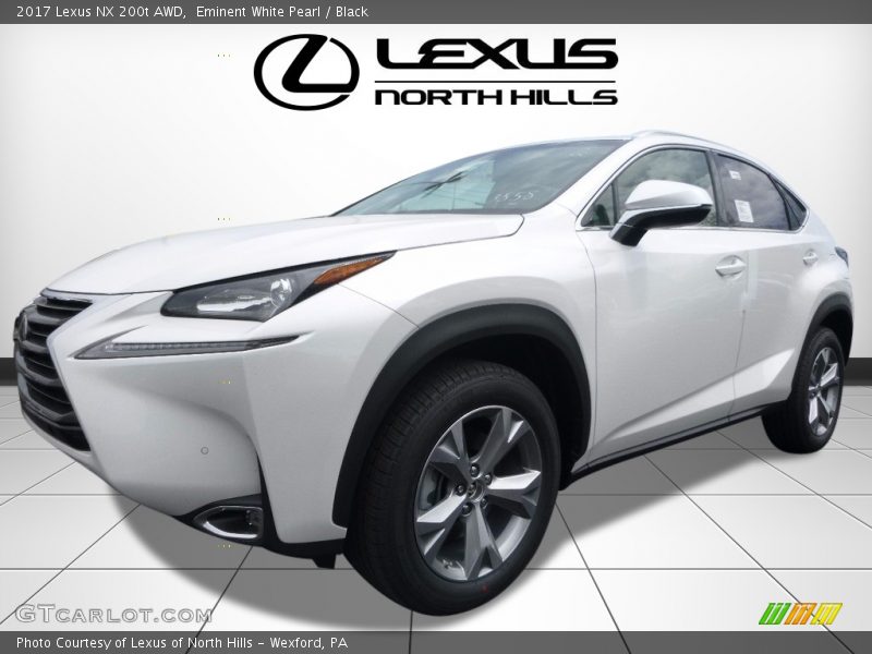 Eminent White Pearl / Black 2017 Lexus NX 200t AWD
