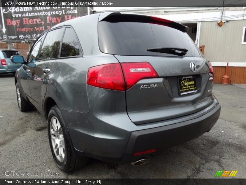 Nimbus Gray Metallic / Ebony 2007 Acura MDX Technology
