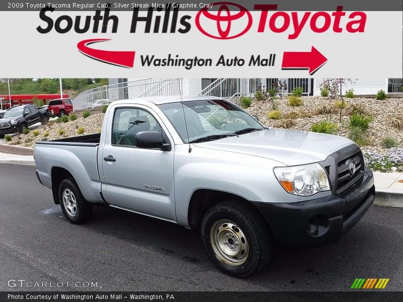 Silver Streak Mica / Graphite Gray 2009 Toyota Tacoma Regular Cab