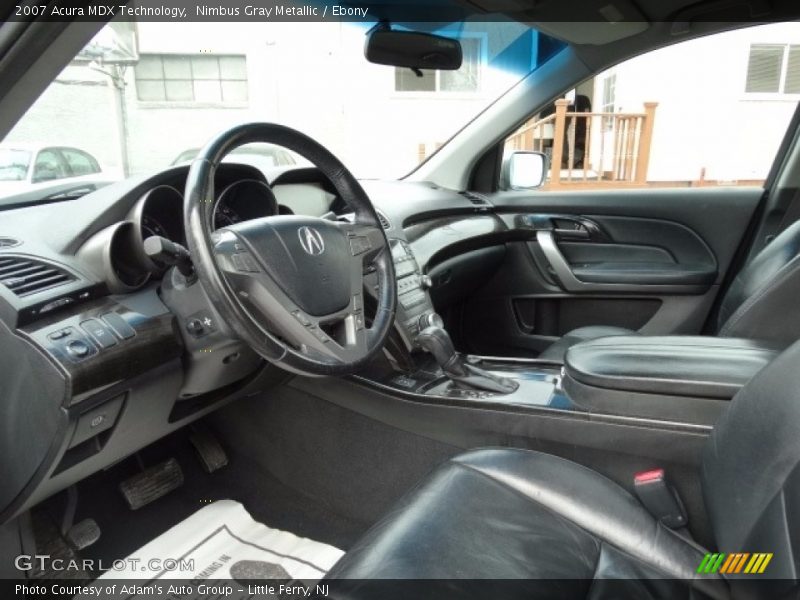 Nimbus Gray Metallic / Ebony 2007 Acura MDX Technology