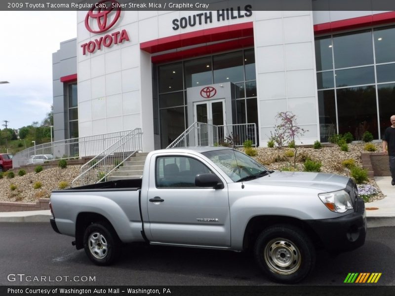 Silver Streak Mica / Graphite Gray 2009 Toyota Tacoma Regular Cab