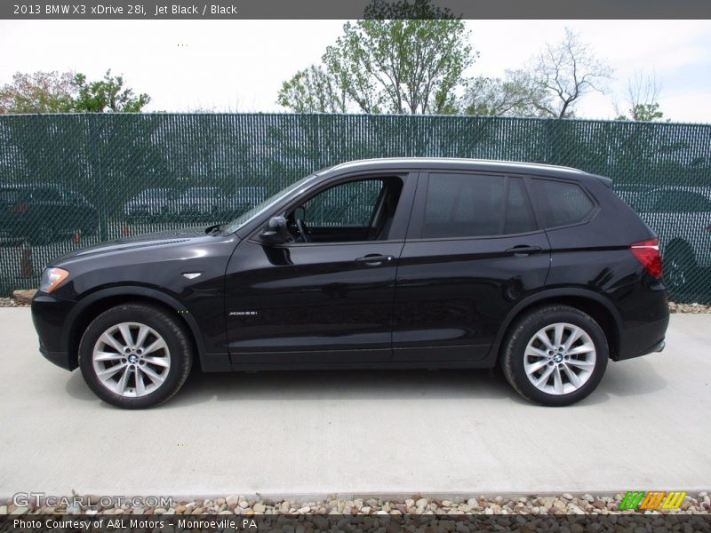 Jet Black / Black 2013 BMW X3 xDrive 28i