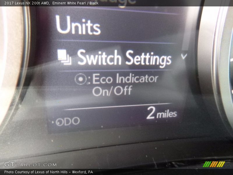 Eminent White Pearl / Black 2017 Lexus NX 200t AWD