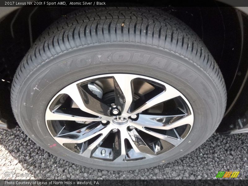 Atomic Silver / Black 2017 Lexus NX 200t F Sport AWD