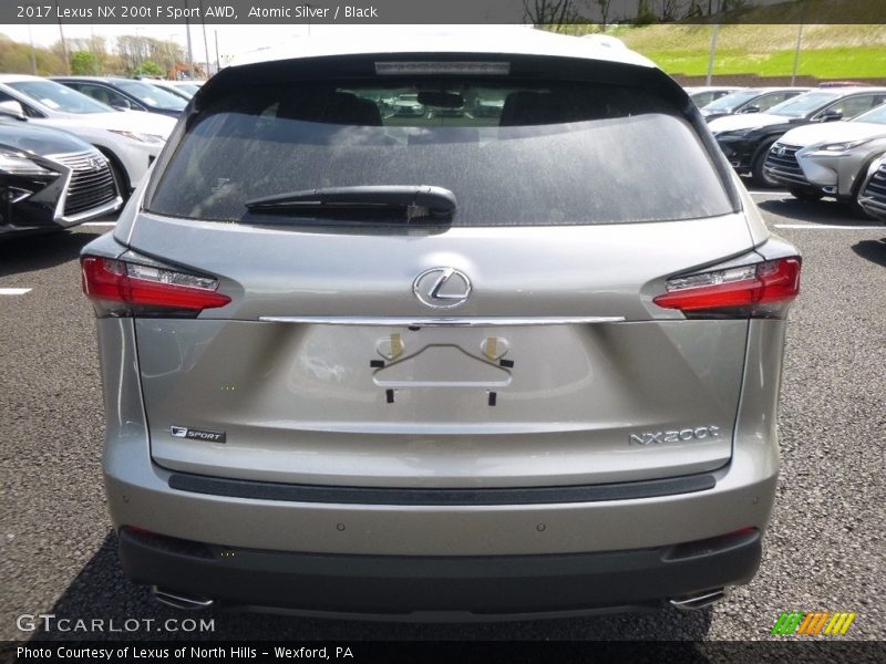 Atomic Silver / Black 2017 Lexus NX 200t F Sport AWD