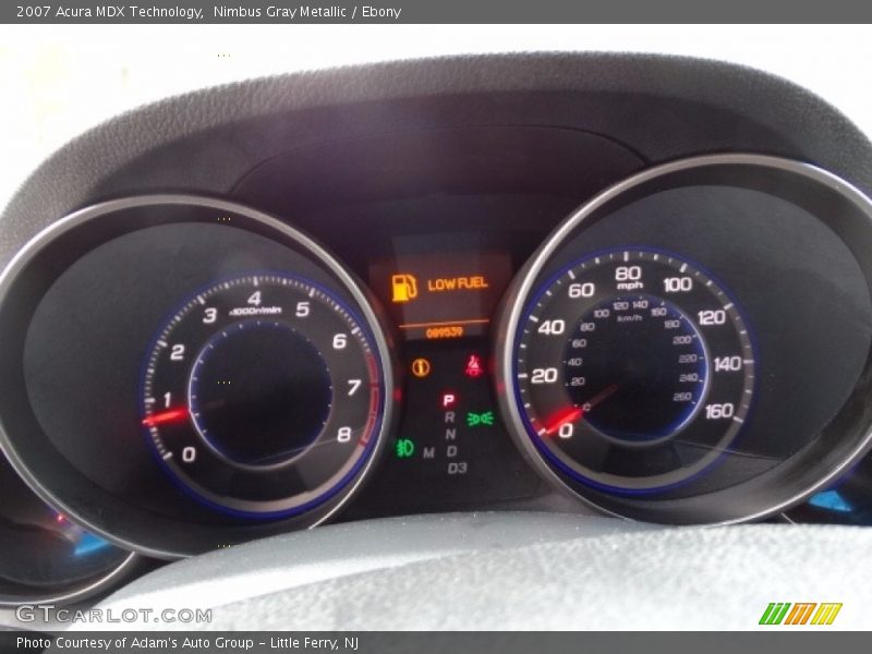 Nimbus Gray Metallic / Ebony 2007 Acura MDX Technology