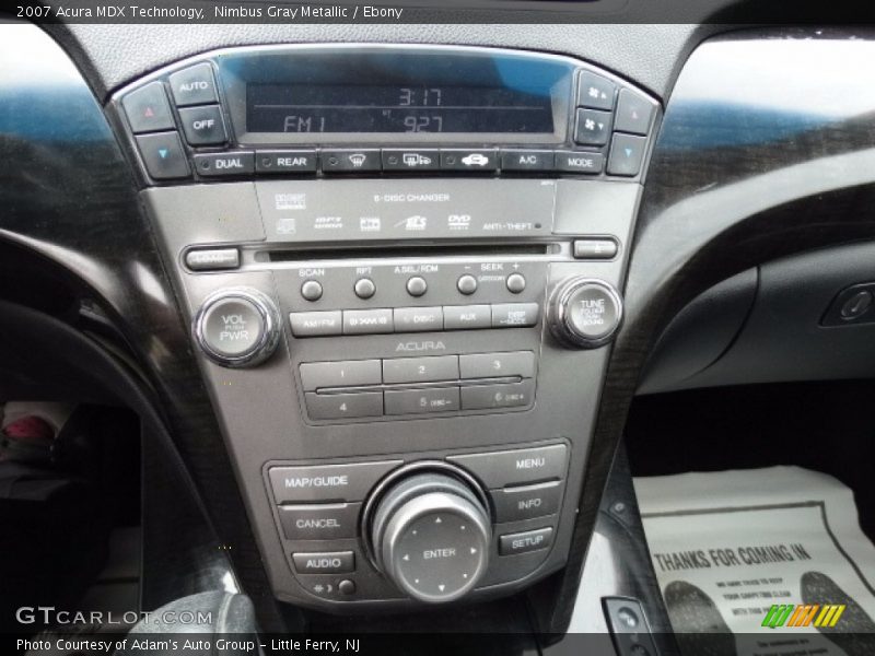 Nimbus Gray Metallic / Ebony 2007 Acura MDX Technology