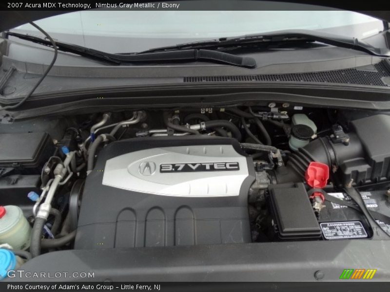 Nimbus Gray Metallic / Ebony 2007 Acura MDX Technology