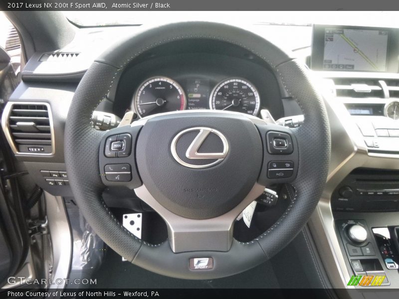 Atomic Silver / Black 2017 Lexus NX 200t F Sport AWD