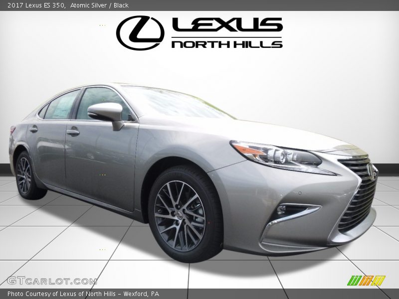 Atomic Silver / Black 2017 Lexus ES 350