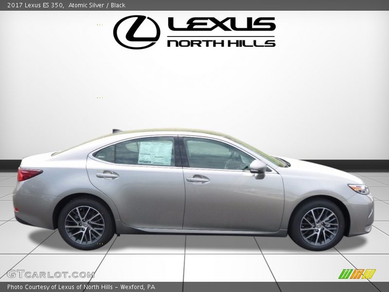 Atomic Silver / Black 2017 Lexus ES 350