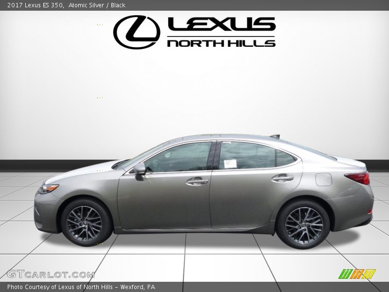 Atomic Silver / Black 2017 Lexus ES 350