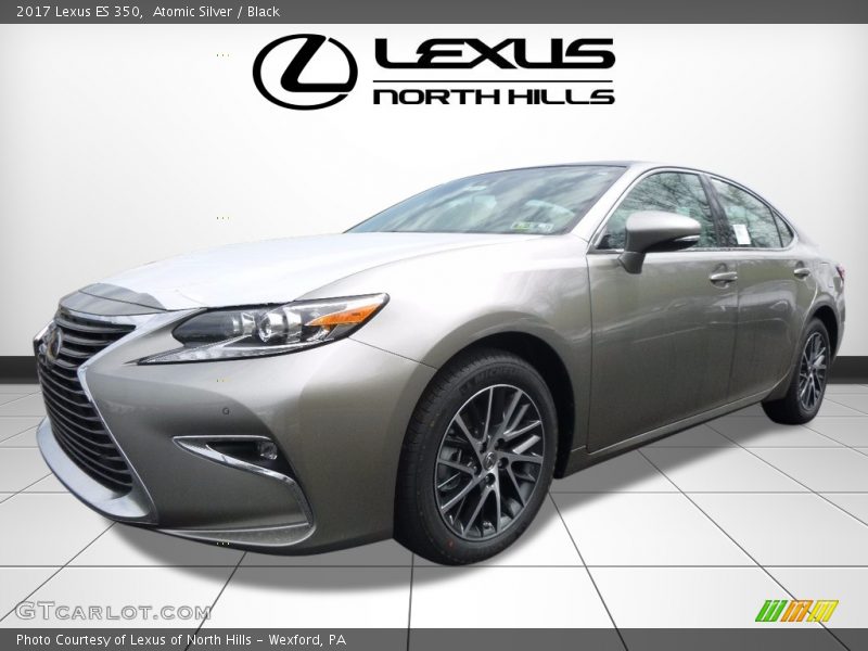 Atomic Silver / Black 2017 Lexus ES 350