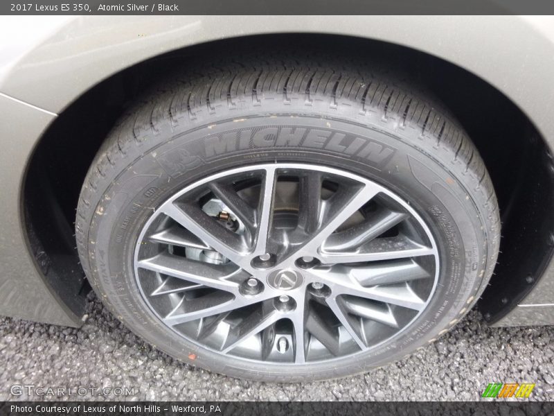 Atomic Silver / Black 2017 Lexus ES 350