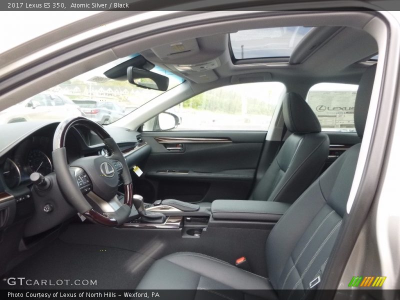 Atomic Silver / Black 2017 Lexus ES 350