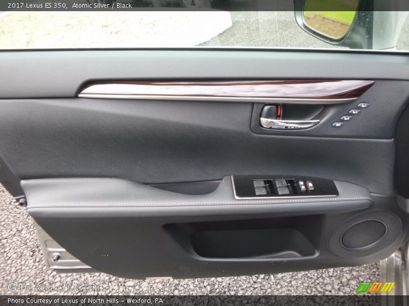 Atomic Silver / Black 2017 Lexus ES 350