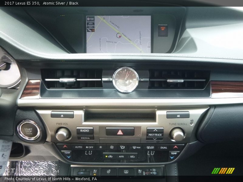 Atomic Silver / Black 2017 Lexus ES 350