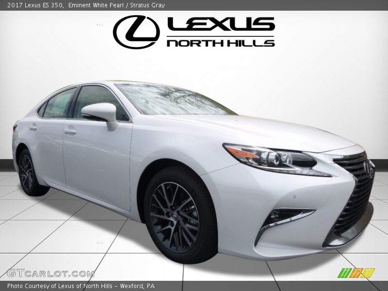 Eminent White Pearl / Stratus Gray 2017 Lexus ES 350