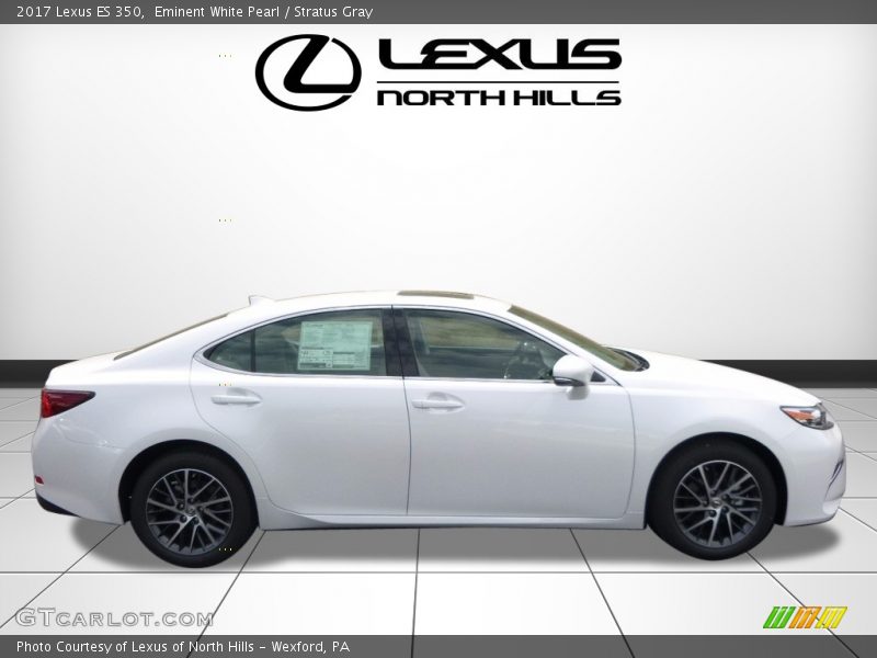 Eminent White Pearl / Stratus Gray 2017 Lexus ES 350