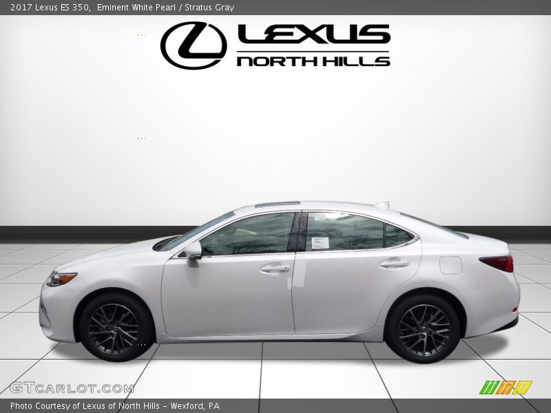 Eminent White Pearl / Stratus Gray 2017 Lexus ES 350