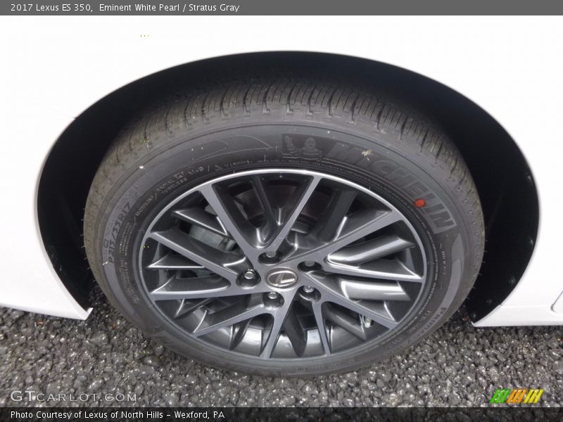 Eminent White Pearl / Stratus Gray 2017 Lexus ES 350