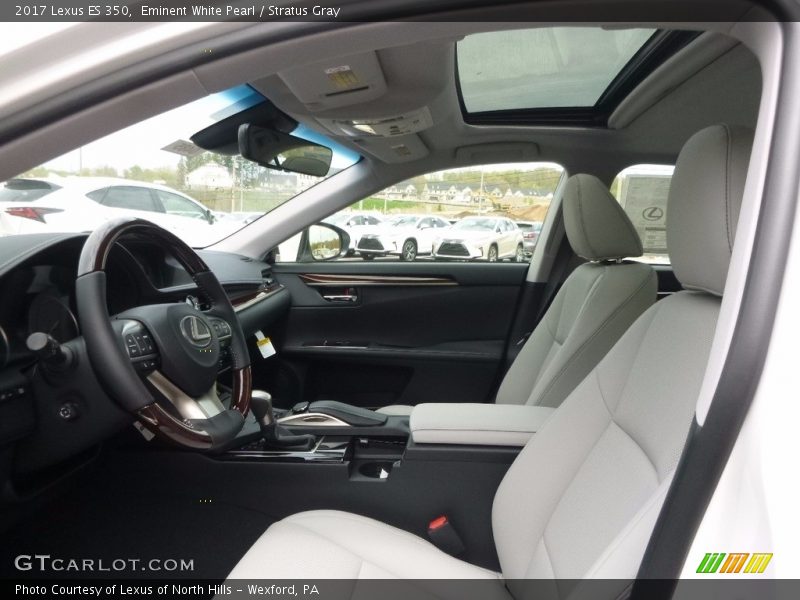 Eminent White Pearl / Stratus Gray 2017 Lexus ES 350