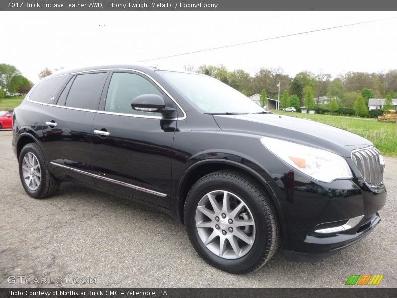 Ebony Twilight Metallic / Ebony/Ebony 2017 Buick Enclave Leather AWD