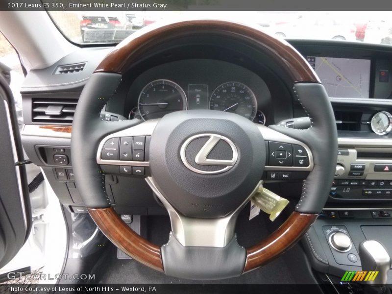Eminent White Pearl / Stratus Gray 2017 Lexus ES 350