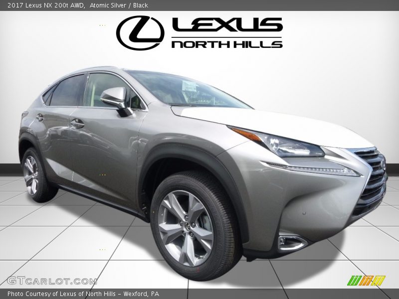Atomic Silver / Black 2017 Lexus NX 200t AWD