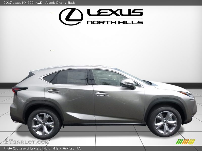 Atomic Silver / Black 2017 Lexus NX 200t AWD
