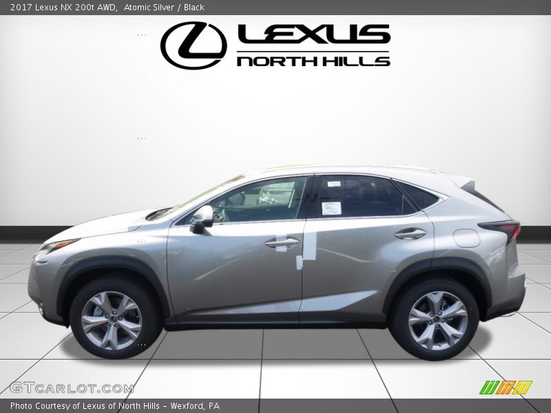 Atomic Silver / Black 2017 Lexus NX 200t AWD